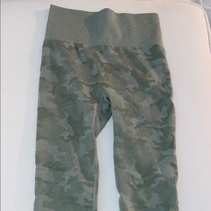 Green Camo Leggings - Size S